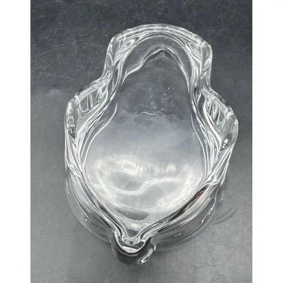 Crate & Barrel Clear Glass Covered Bunny Rabbit Candy Nuts Trinket Dish - Picture 6 of 10